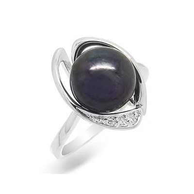 Кольцо из серебра жемчуг, К1326ч