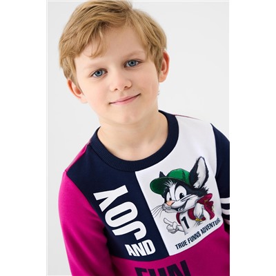 Комплект текстильный для мальчиков: брюки, толстовка PLAYTODAY, 1240782