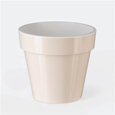 Кашпо для цветов со вставкой Plast-Avenue «Порто», 6 л, пластик, жемчужный