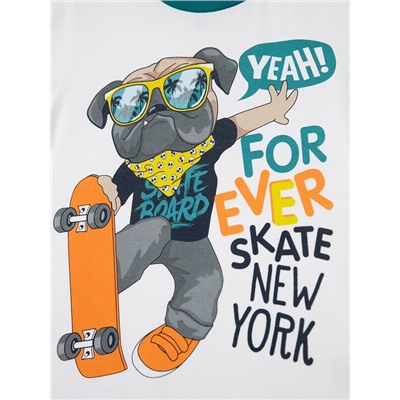 Комплект трикотажный для мальчиков: фуфайка (футболка), шорты