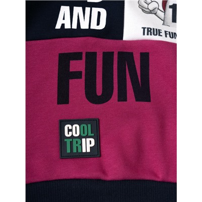 Комплект текстильный для мальчиков: брюки, толстовка