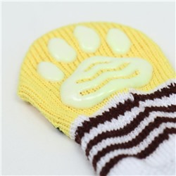 Носки нескользящие «Цыплёнок», размер L (3.5/5×9 см), набор 4 шт.