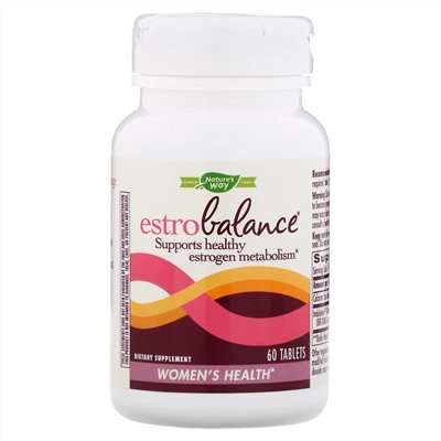 Nature's Way, EstroBalance с поглощаемым комплексом BR-DIM, 60 таблеток