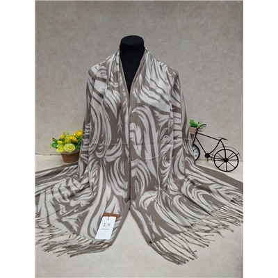 Мягкий двухсторонний палантин из кашемира мультицвет