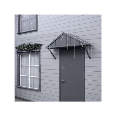 Гирлянда «Бахрома» 6×0.7 м, IP44, УМС, белая нить, 120 LED, свечение мульти, 220 В