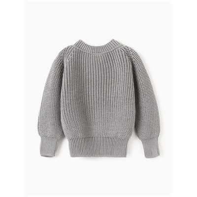 Джемпер вязаный Крошка Я, рост 74-80 см, серый