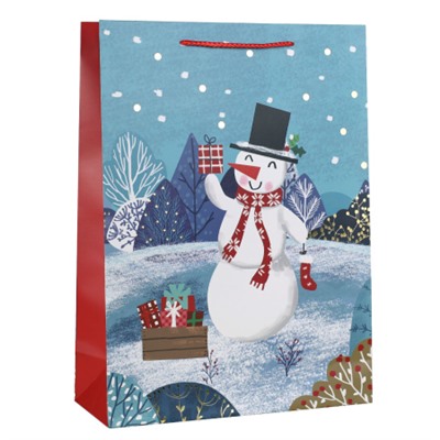 Пакет подарочный 31х42х12см / 5386ХL /уп 12/300/Новый год