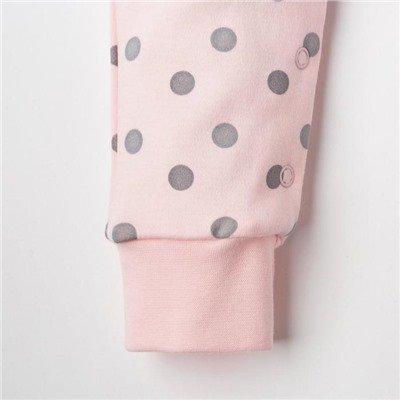 Комбинезон для девочки «Крошка Я. Горошек», розовый, рост 80-86 см