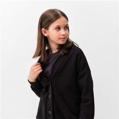 Костюм для девочки (кардиган, брюки) MINAKU, чёрный, рост 104 см