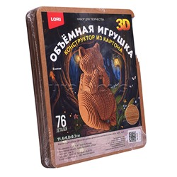 Конструктор из картона. Объёмная игрушка "Енотик"