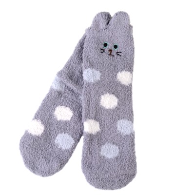 Носки женские флисовые р. 35-40 Лапки новогодний №4 / MNZ-16/4 /уп 12 /700654