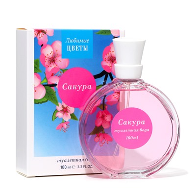 Туалетная вода женская «Любимые цветы» сакура, 100 мл (по мотивам Moon Sparkle (Escada)