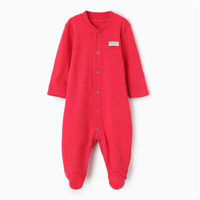 Комбинезон детский MINAKU, рост 56-62 см, малиновый