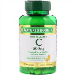 Nature's Bounty, Time Released C, 500 mg, 100 Capsules