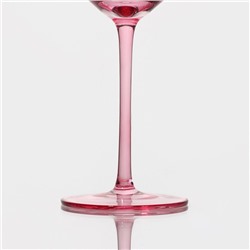 Бокал для вина Magistro «Иллюзия», 550 мл, 10×24 см, стекло, розовый