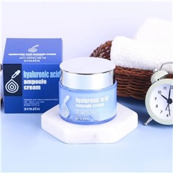 Jigott Крем для лица увлажняющий с гиалуроновой кислотой / Zenzia Hyaluronic Acid Ampoule Cream, 70 мл