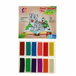Пластилин 12 цв 180г ZOO, карт. кор.