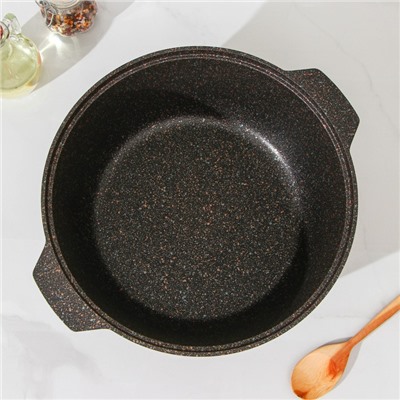 Кастрюля-жаровня Granit ultra (original), 5 л, d=28 см, антипригарное покрытие, цвет чёрный