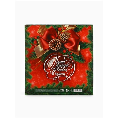 Подарочный набор новогодний, ежедневник А5, 80 листов, термостакан 350 мл «С Новым годом!»
