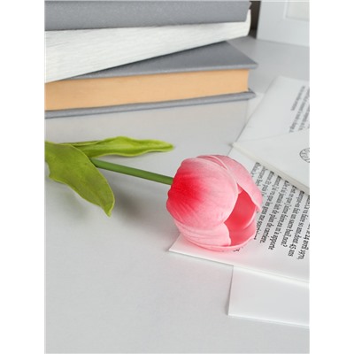 Цветок искусственный Тюльпан 32 см розовые / GR-057 /уп 10/100/1200/латекс