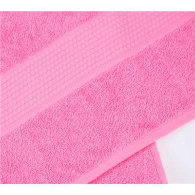Полотенце банное махровое Софатекс 100х180 для ванны и душа (Розовый)