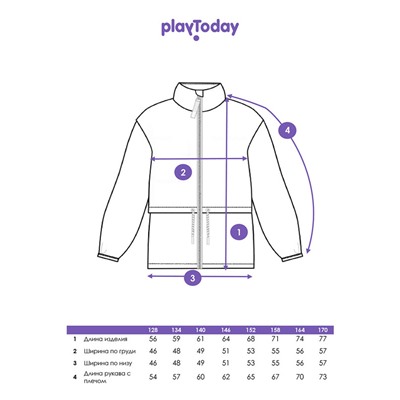 Куртка текстильная с полиуретановым покрытием для девочек (ветровка)