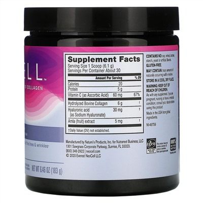Neocell, Derma Matrix, комплекс с колагеном, нейтральный вкус, 183 г (6,46 унций)