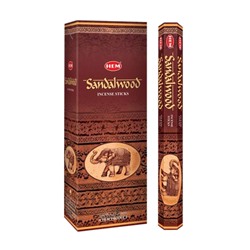 HEM Благовония шестигранник упаковка 6шт: Sandalwood (1 блок)