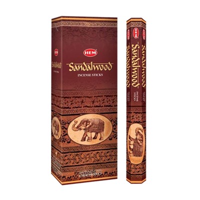 HEM Благовония шестигранник упаковка 6шт: Sandalwood (1 блок)