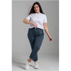 Брюки 9154 (Полоса серый_черный)