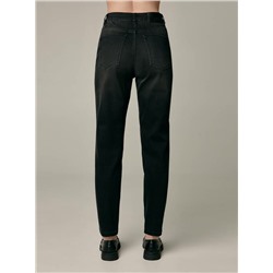 Mom Fit CONTE CON-585 Черные джинсы mom с высокой посадкой и квадратными карманами