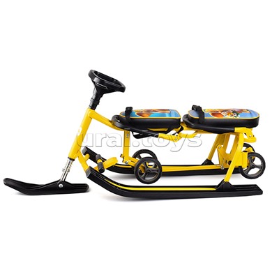 Игрушка Снегокат детский 507 "TWINS BABY Wheel" для двоих (Слоненок)