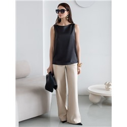 Элегантный топ из струящегося сатина