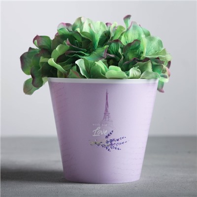 Кашпо для цветов «Лаванда», 0.8 л, 11×12 см