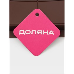 Форма для дубайского шоколада Доляна «Классика», 25.5×13.5×2.5 см, силикон, коричневая