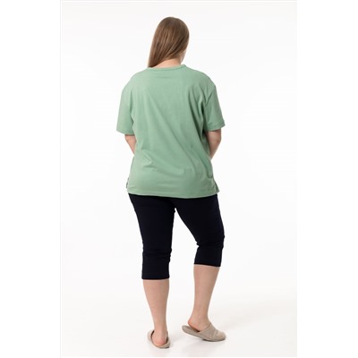 Костюм футболка и капри М325402Пшс