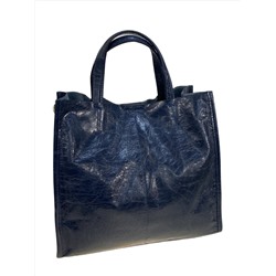 Женская сумка из натуральной кожи, цвет  синий