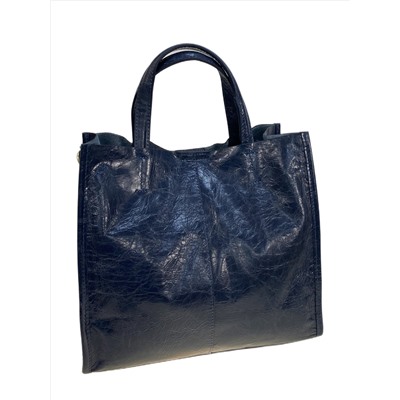 Женская сумка из натуральной кожи, цвет  синий