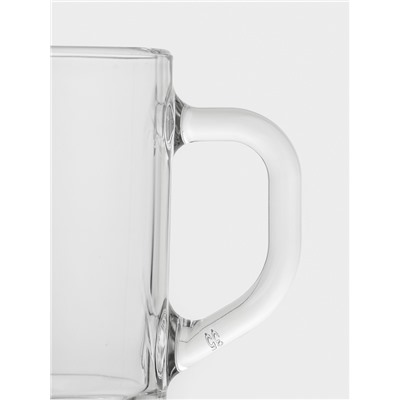Набор кружек Green tea, 200 мл, 4 шт., стекло, прозрачный