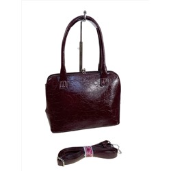 Женская сумка из натуральной кожи, цвет бордовый