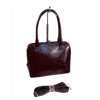 Женская сумка из натуральной кожи, цвет бордовый