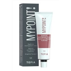 TEFIA Mypoint Краска для окрашивания ресниц и бровей / Eyebrow And Eyelash Color, графит, 25 мл KRISTALLER, 1108651