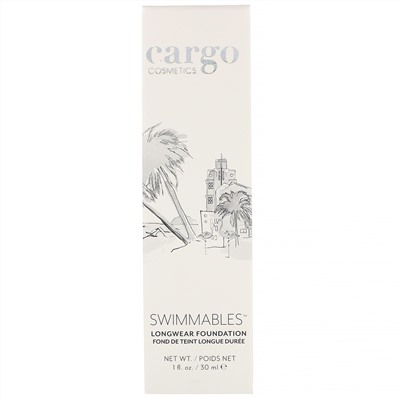 Cargo, Swimmables, стойкая тональная основа, оттенок 20, 30 мл (1 жидк. унция)