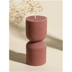 Свеча декоративная «Греция», капучино, 6×6×14 см