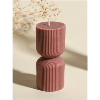 Свеча декоративная «Греция», капучино, 6×6×14 см