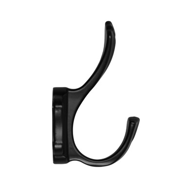 Крючок мебельный CAPPIO PASSION, двухрожковый, цвет черный