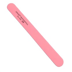 Zinger Пилка для натуральных и искусственных ногтей абразивная прямая / Classic EA-1601, 150/220 грит, розовый 3055