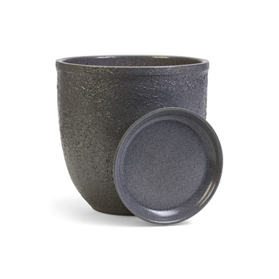 Горшок для цветов «Шагрень», 5 л, d=21.5 см, h=22 см, керамический, с поддоном