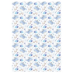 Бумага упаковочная  70х100 см "Нежность/Tenderness" 80 г/м2 ассорти, 5 дизайнов MS_62804 (372615) MESHU