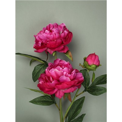Цветок искусственный Пион малиновый 76 см / RF-6070 /уп 24/240/